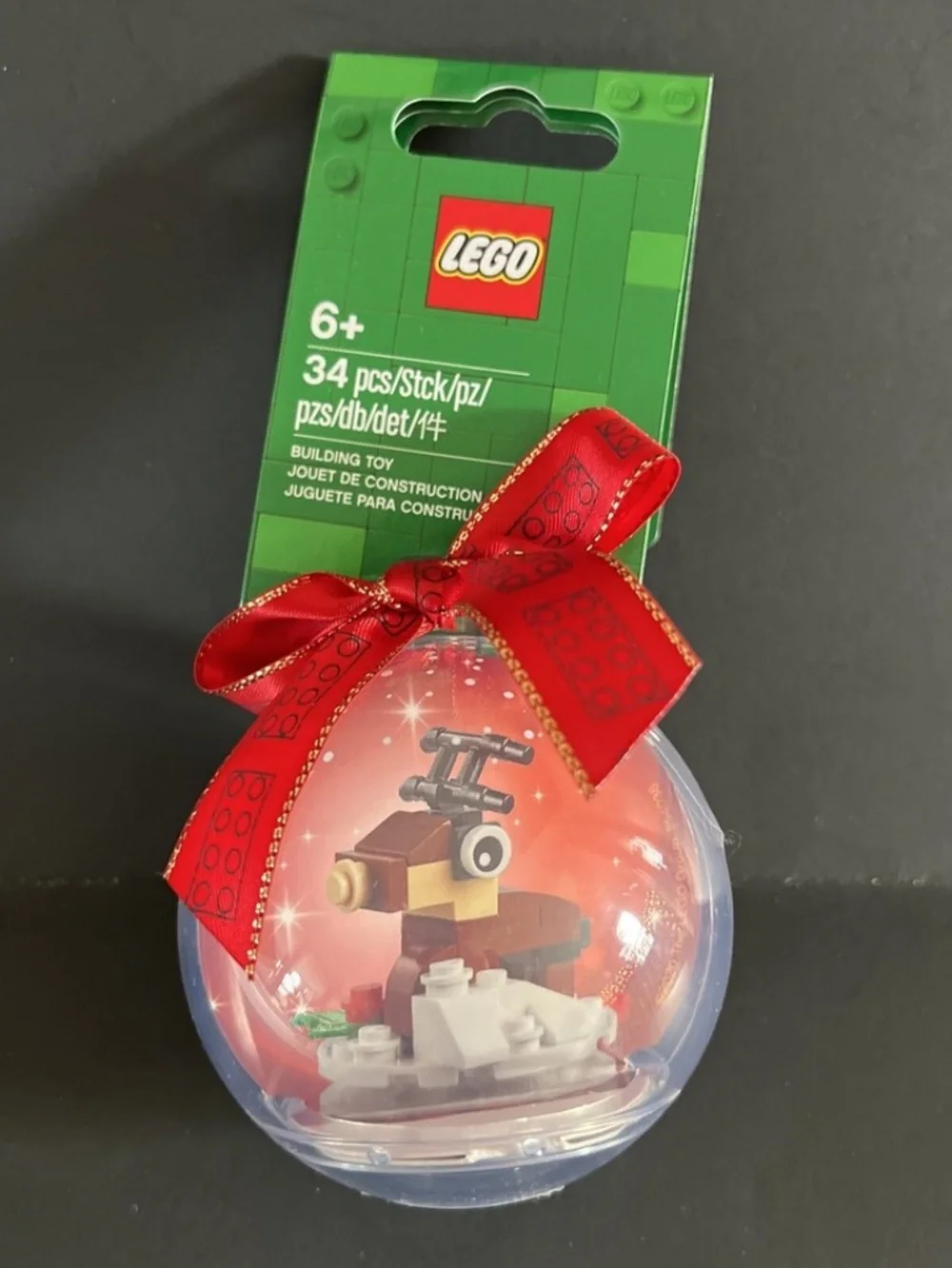 LEGO 854038 Building Toy Christmas Reindeer Ball Ornament 34 Pcs New